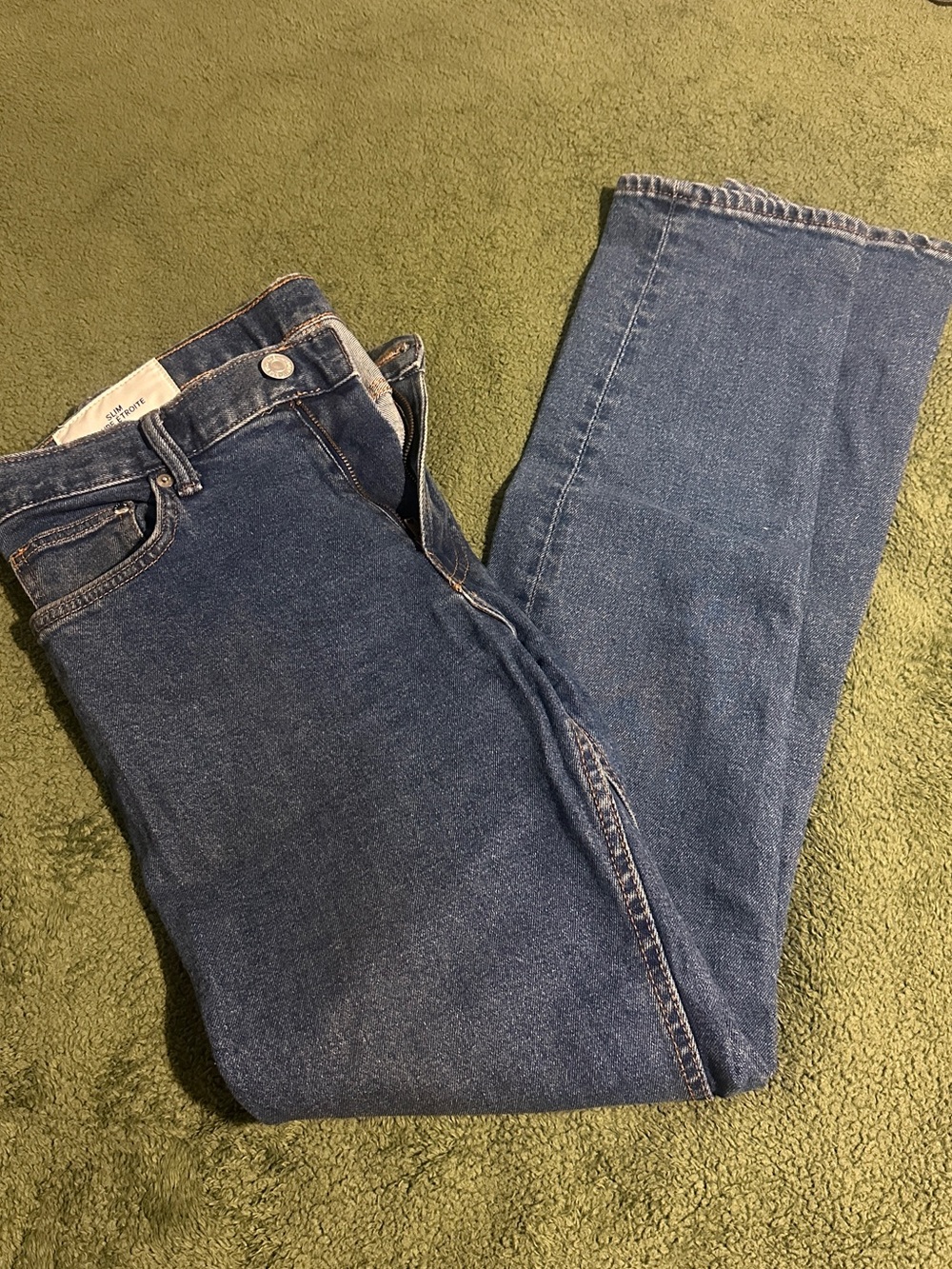 Classic Blue Straight-Leg Jeans